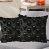 Halloween Pillow Covers 18x18 Inch Throw Pillow Cases Soft Plush Faux Wool Couch Cushion Case For Chair Sofa Bedroom Room Home Decor