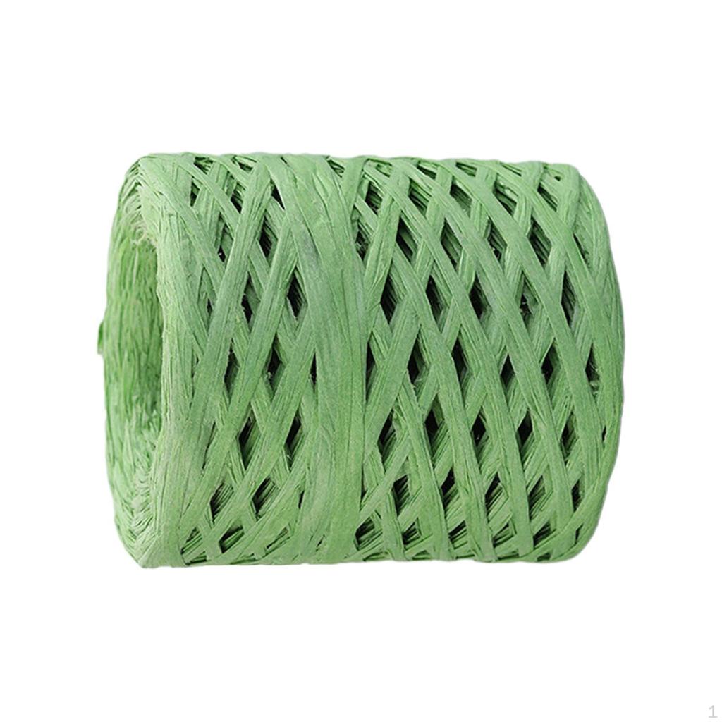 200 м/рулон, бумажная лента из рафии, декор, пригодная для вторичной переработки, прочная для плетения подарочной упаковки на День Святого Валентина