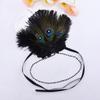 Feathered Headband Headpiece for Women Masquerade Prom Wedding Parties 1920s Flapper Cosplay Accessories