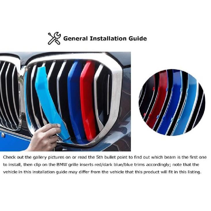 ///M-Colored Grille ert Trims For -up BMW G30/G31 5 Series w/8-Beam Grill