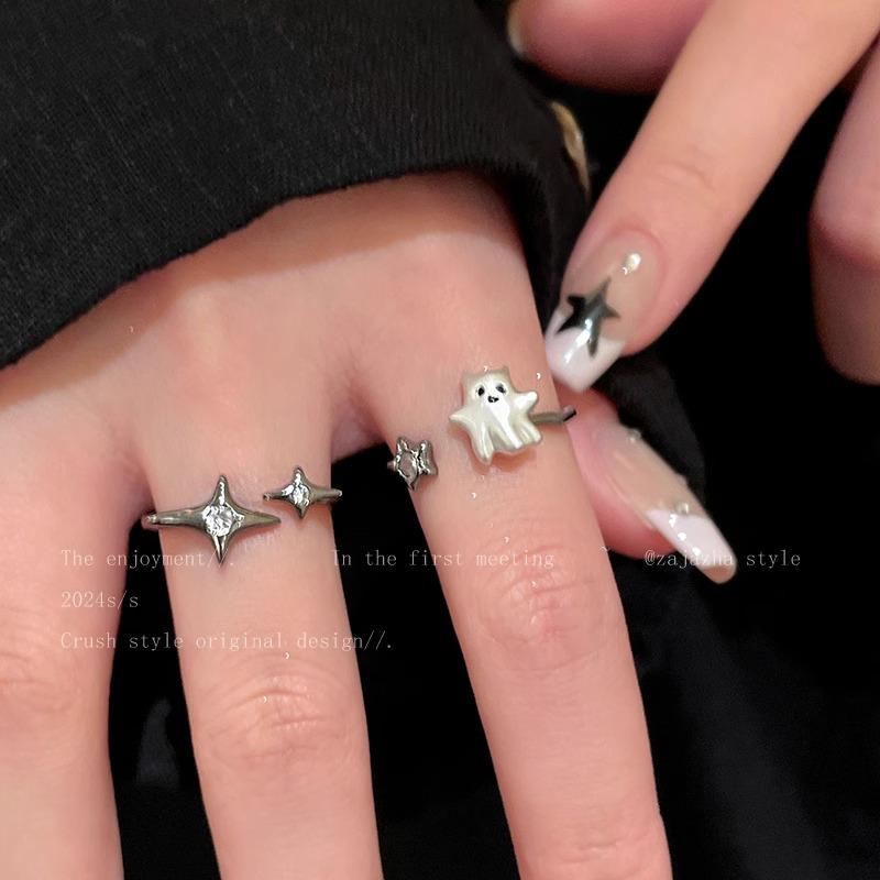 Элегантное мультяшное разомкнутое кольцо: Стильный, универсальный и роскошный для женщин