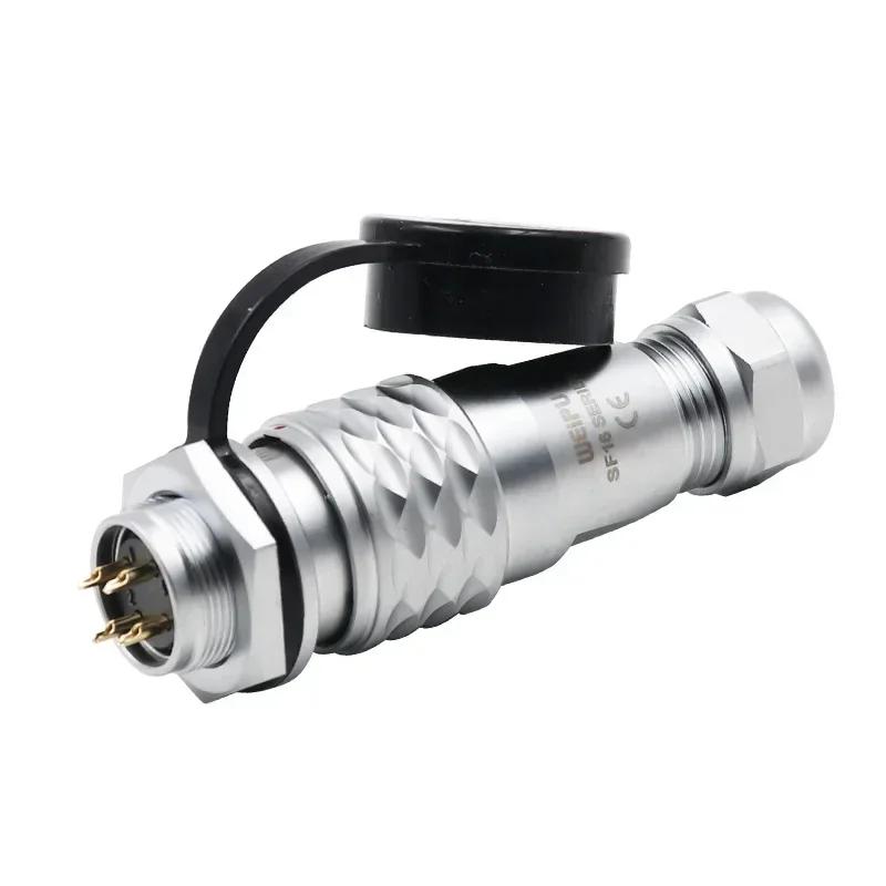 WEIPU SF16 SF1610 SF1612 SF1611 SF1613 SF1615 M16 2 3 4 5 7 9 10Pin Aviation Connector Welding Electrical Signal Plug Socket