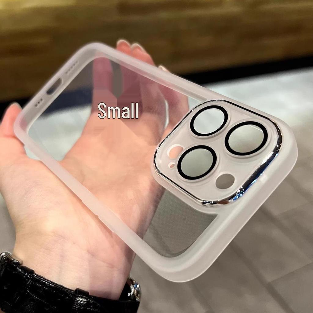 iPhone 16 Pro Lens Film Case: Transparent, Full Coverage, Drop-proof Protective Cover for Apple 15/14