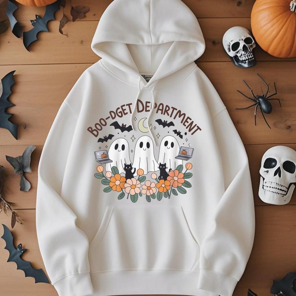 Diseño de moda de otoño e invierno para productos de adquisición_ sudaderas con capucha estampadas para fiesta de Halloween para