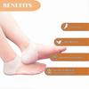 10 Pairs Silicone Heel Protectors, Silicone Heel Socks For Heel Spurs, Plantar Fasciitis, For Heel Pain Relief, Dry Cracked Heel