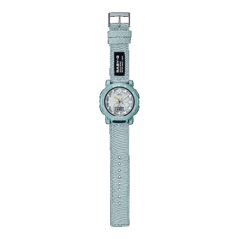 Casio Женские цифровые кварцевые часы Baby-G BGA-310C-3A с полимерным ремешком, водонепроницаемостью 100 м, ударопрочностью