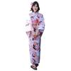 Yukata Retro Cherry Blossoms and Snow Rings On a White Tokimeki Koi Yukata 3 Piece White [Brilliant Piece] Women's Set, Background, Set,