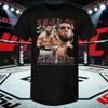 2026 Лето UFC Ислам Махачев Боевая Графическая Футболка Женская Спортивная Хлопковая Короткий Рукав Свободная Повседневная Рубашка для Фитнеса Унисекс