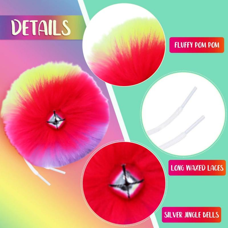 Пушистые роликовые коньки с помпонами для квадроциклов, роликовые коньки для детей, женщин и девочек