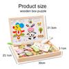 Children Puzzle Writing Magnetic Drawing Board Toys Paper / Wooden Parent Child Learning Early Education Interactive Toy TMZ