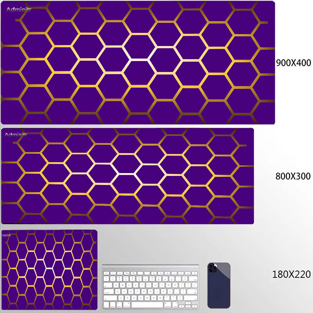 Hexagon Large Gaming Mousepads Design Mouse Pad Computer Mousepad Desk Mat 90x40cm Desk Pads For PC Keyboard Mats Table Rug Xxl
