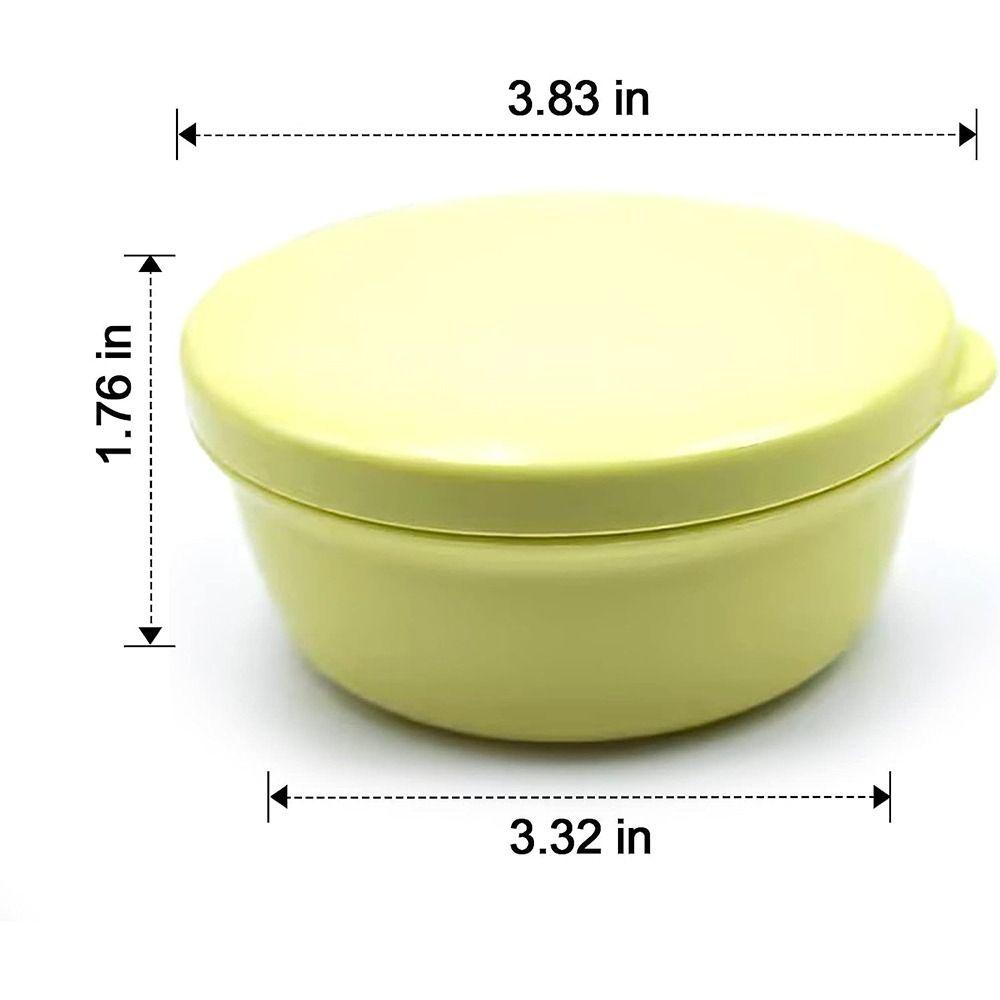 Round Portable Soap Dish Self Draining Travel Soap Container Laundry   Trip