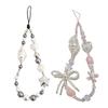 Women Girls Cellphone Pendant Mobilephone Hanging Cord Elegant Handmade Beaded Telephone Strap Jewelry Fashion Accessory