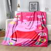 1pc Blanket Peppa Pig2 Print Design, Lightweight Blanket for Sofa, Bed- Soft &Warm, Gift for All Seasons like Christmas, Halloween