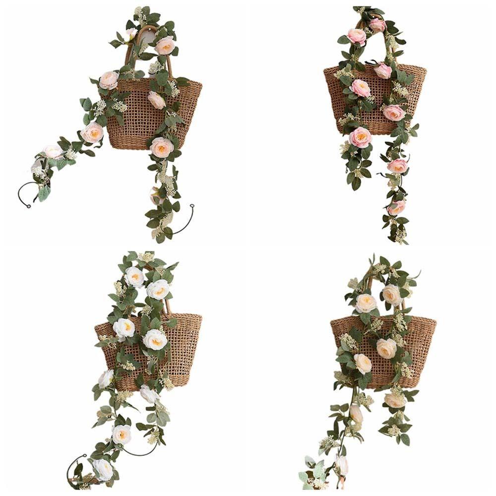 Living Room Garland Hanging Plants Plastic Berries Artificial Eucalyptus Greenery Spring Autumn