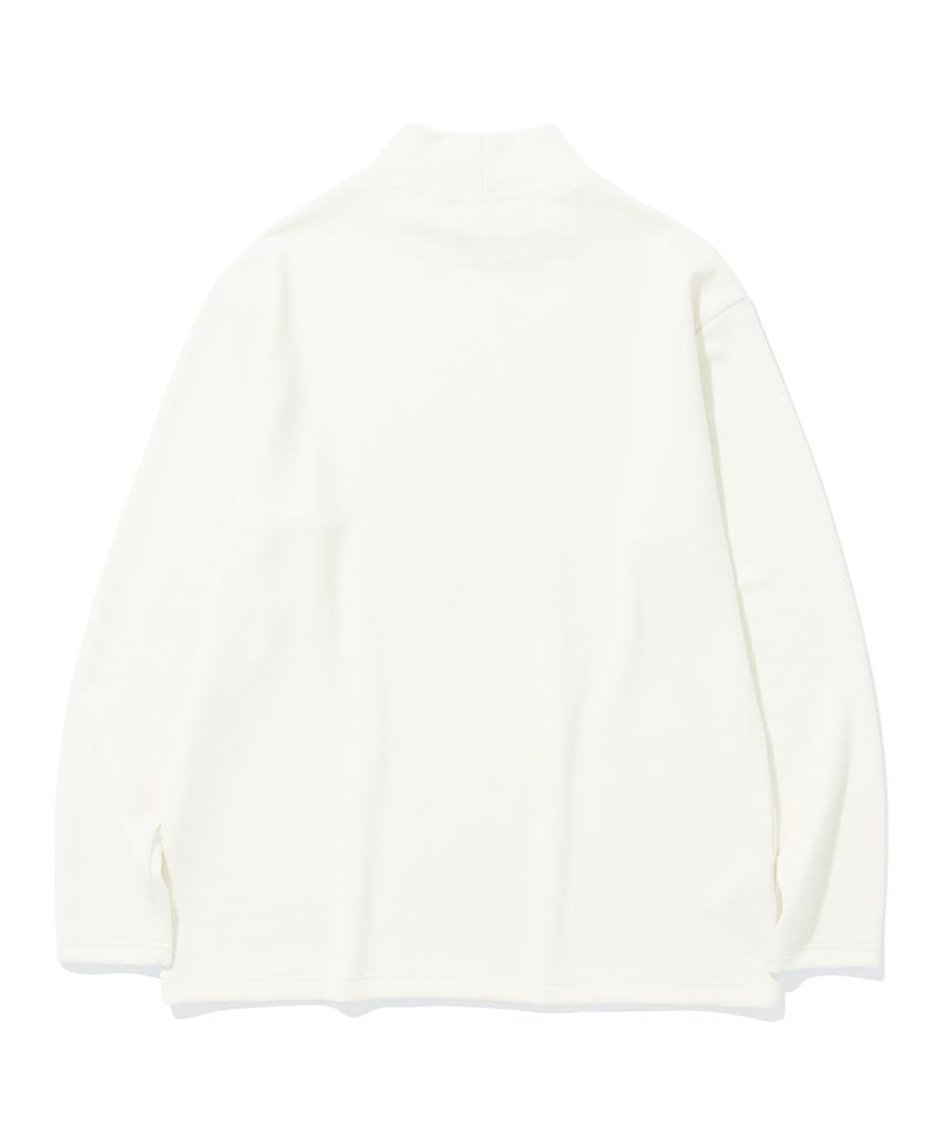 KNITTED Half Turtleneck Long Sleeve Knit Ivory