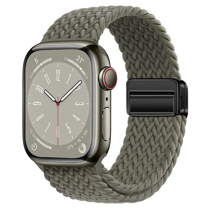 Нейлоновый ремешок для Apple Watch 44 мм, 45 мм, 49 мм, 42 мм, 38 мм, 40 мм, 41 мм, ремешок для часов, браслет для iWatch Series Ultra 9, 8, 7, 6, 5, 4 SE, 3 ремешка