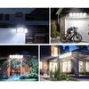 3000LM Уличный светодиодный солнечный свет 300Leds Датчик движения Пульт дистанционного управления Настенный светильник 3 режима Водонепроницаемый для уличного сада дома Солнечное освещение