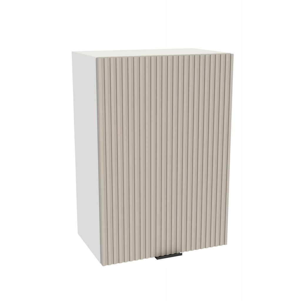 Upper Kitchen Cabinet 50/72 Vigo Body White Front Grooved Cashmere Matte
