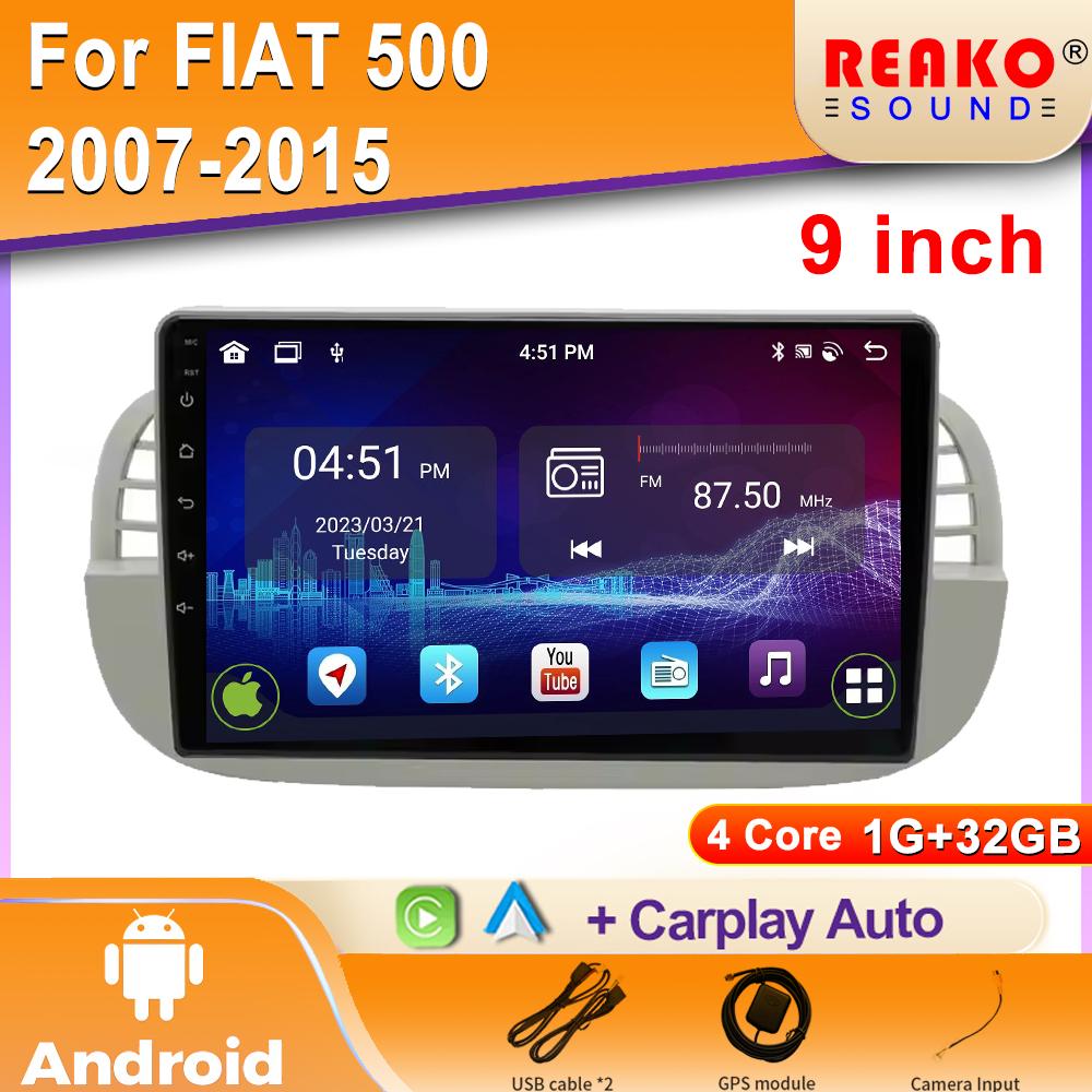 Android 2K Car Radio For Fiat 500 2007 - 2015 Car Multimedia Video Player Stereo Navigation GPS Carplay Autoradio DSP