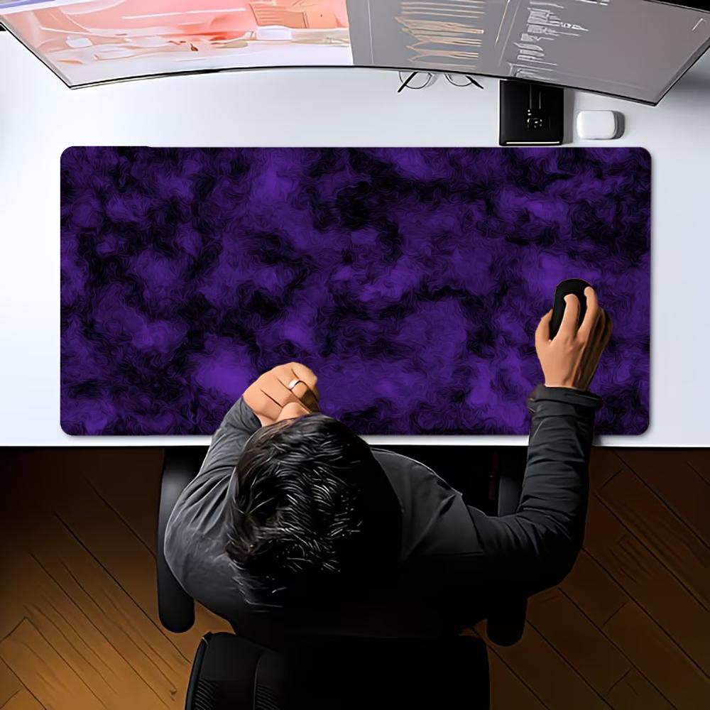 Abstract Galaxy Purple Swirl Liquid Large Gaming Mouse Pad XXL Art Ink Desk Mat Non-Slip Rubber Keyboard Mat Gamer Decor