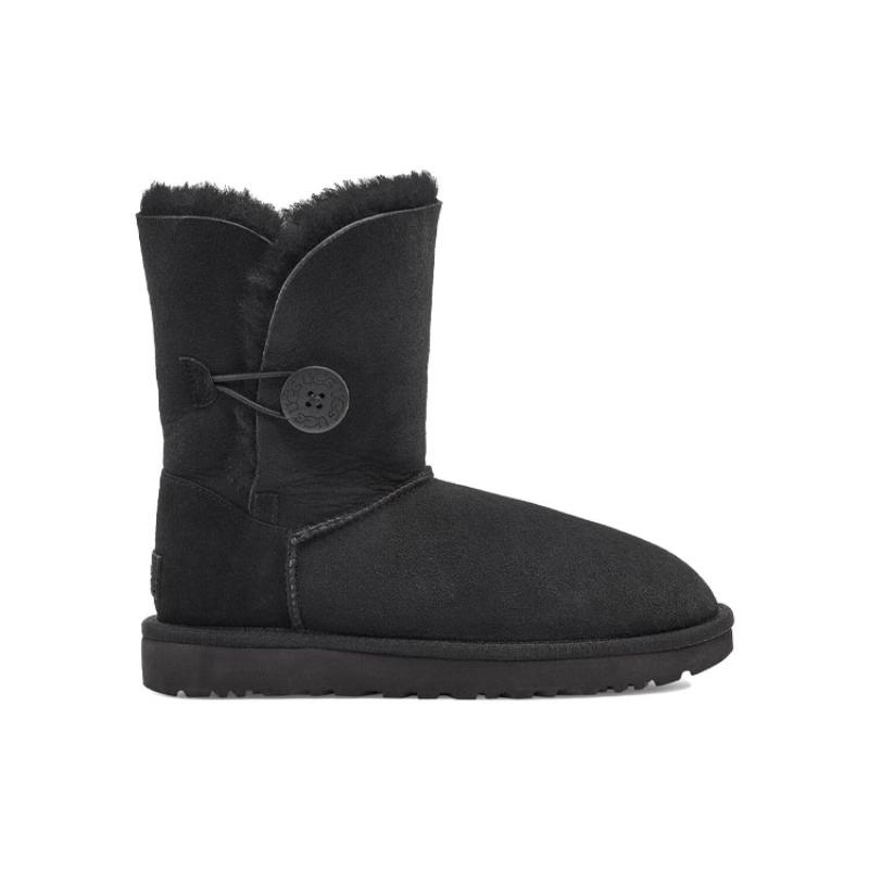 UGG Женские кроссовки Bailey Button Ii Черные 1016226-BLK