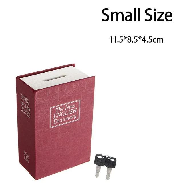 Главная Книжный сейф Ключевой замок Тип Высококачественный секретный книжный скрытый сейф Сейф Металлический стальной имитационный классический книжный ящик для денег Монета-банка