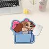 Коврик для мыши Marie Cat в форме сердца, инопланетный - Маленький, Нескользящий, Износостойкий, Легко чистящийся коврик для рабочего стола ноутбука.