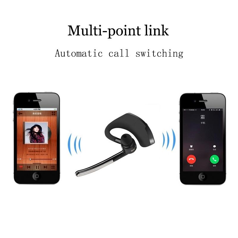 Беспроводной наушник V8, Деловая гарнитура для звонков, Наушник для вождения и занятий спортом с шумоподавлением и