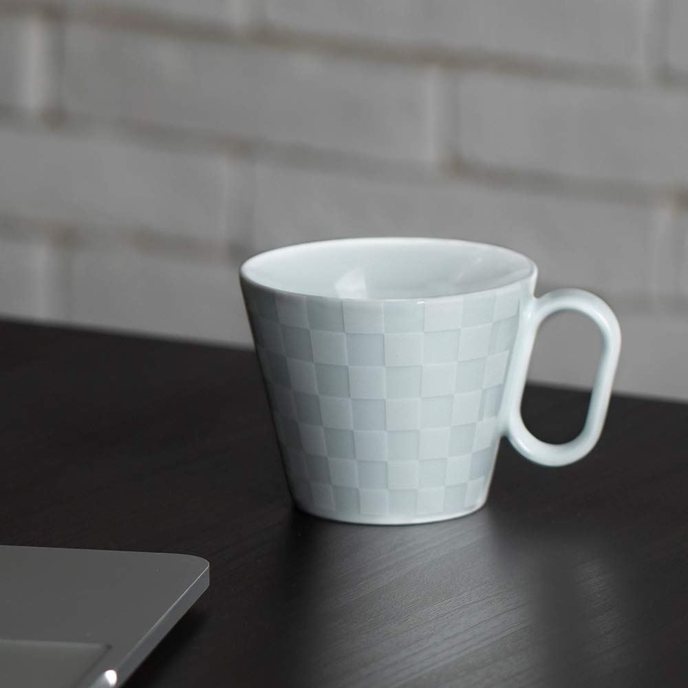 Кружка Wired Beans Кружка Wired Beans прослужит всю жизнь Arita Ware Regular Checkered Pair Set Mug 240 мл (Красный Белый (Глянец))