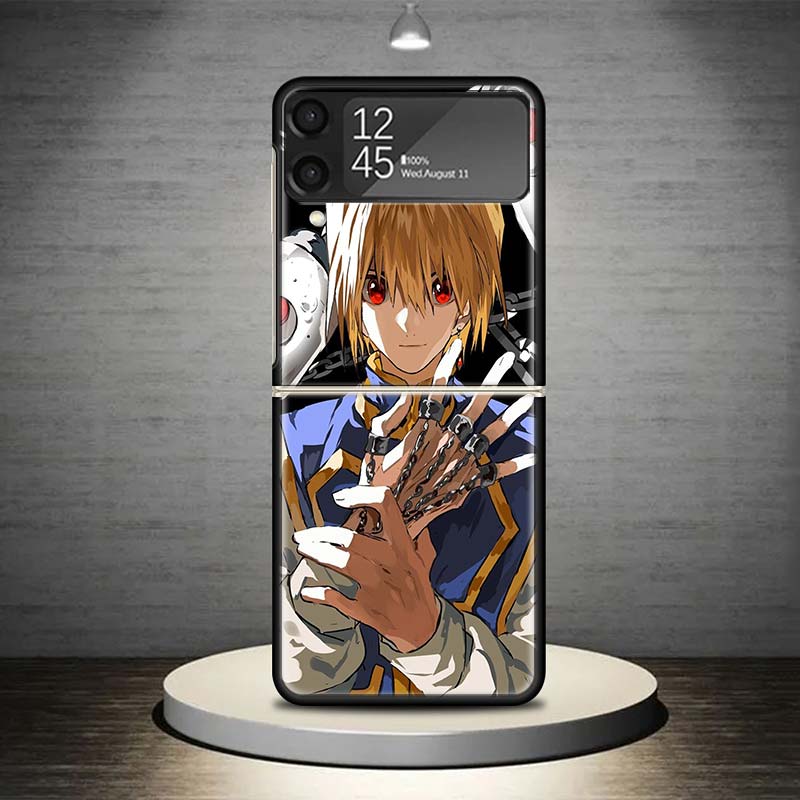 Чехол для телефона Huner X-Hunters Курапика для Samsung Galaxy Z Flip 7 6 5 4 3 5G Ударопрочный чехол Z Flip7 Flip6 ZFlip5 Flip3 Flip4 Lux
