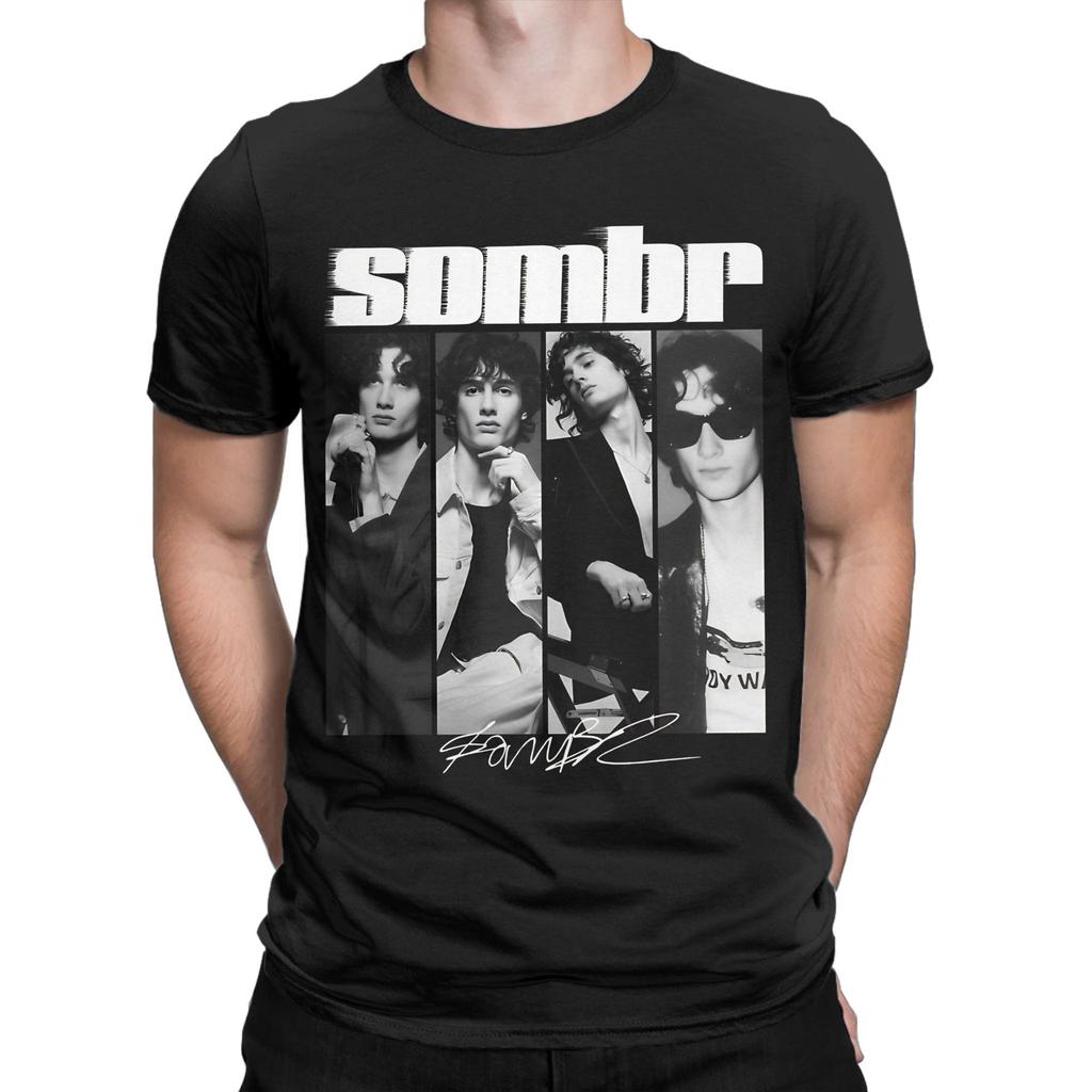 Хлопковая футболка Sombr Tour 100 для мужчин, летняя, в стиле Y2K, повседневная, дышащая, модная, оверсайз, топ