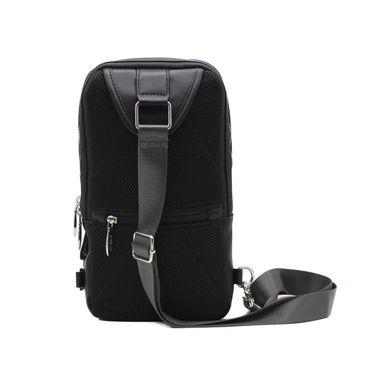 RINRE Сумка на тело Сумка-слинг Вертикальная квадратная Мужская D.KELLY (4951 Черный/Черный)