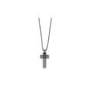 Мужской металлический PVD-ожерелье Bengal Cross Cross Черный 5070473