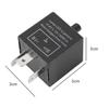 YFFSFDC Flasher Relay 3 Pin Turn Signal Relay CF14 Flash Speed Adjustable LED Flasher Relay for Motorcycle