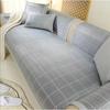 Houndstooth Sofa Cushion Summer Summer Summer Summer Mat Ice Silk Non-Slip Non-Stick Wool Nordic Simple Living Room Cover Cover Cloth