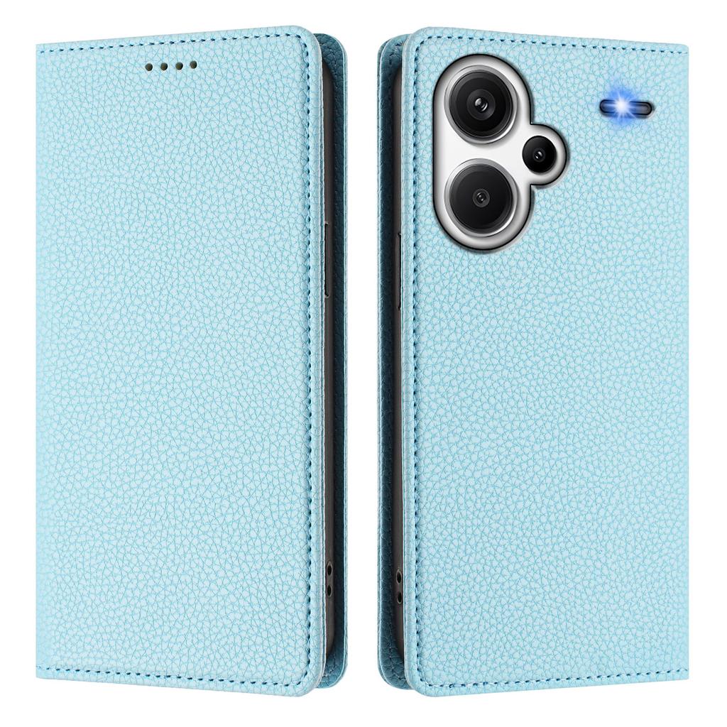 For Xiaomi Redmi Note 13 Pro+ 5G Wallet Case RFID Blocking Litchi Texture Leather Mobile Cover