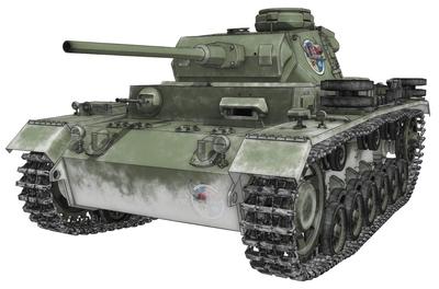 Platz Girls Panzer Final Chapter III Panzer J Type Viking Fisheries High School Scale Пластиковая модель и 1/35 GP-48