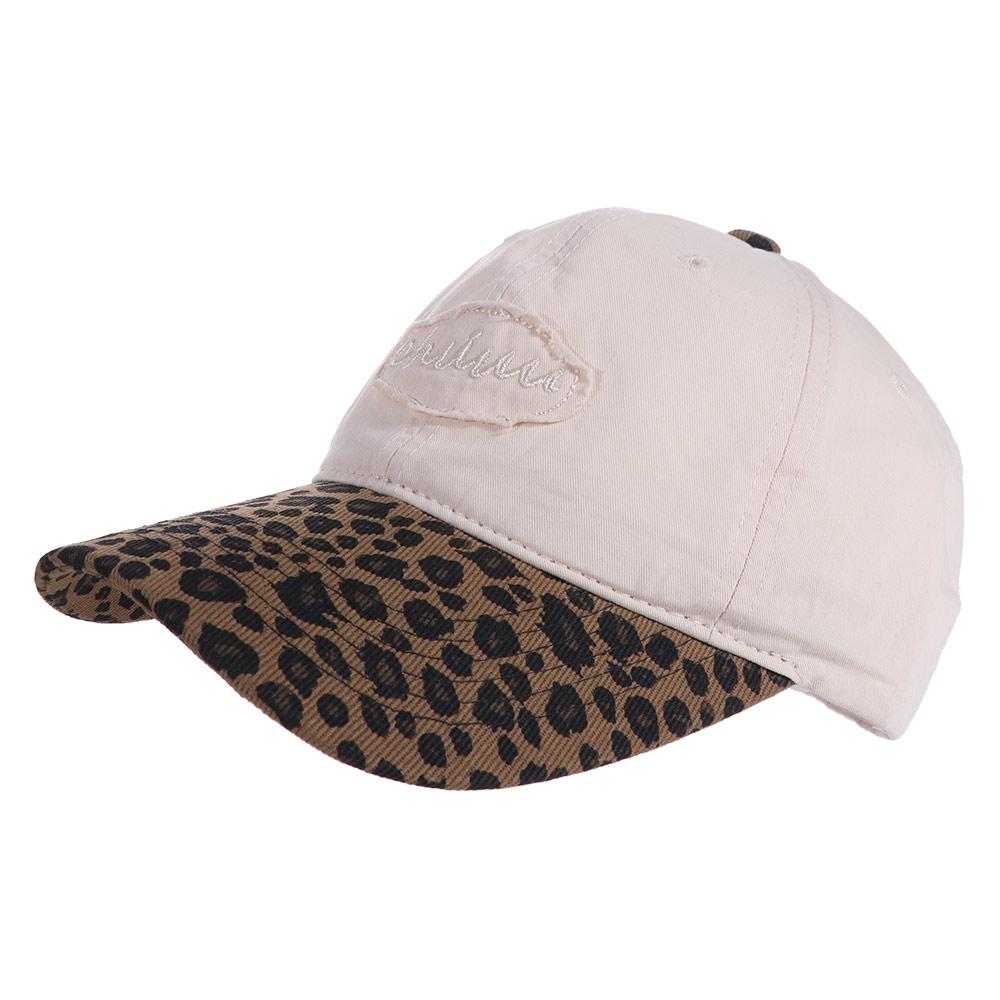 Adjustable Embroidered Baseball Cap Sunshade Y2k Peaked Cap Fashion Leopard Baseball Hat Girls