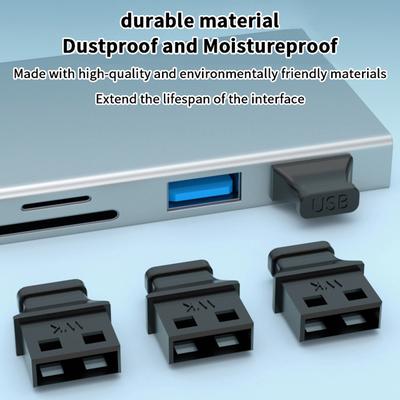 Защита от пыли для ноутбука и компьютера с 5/10 шт. заглушек для USB-порта Type-A с ручкой