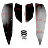 Foot Peg Plate Footrest Step Pad Mat Cover For Yamaha XMAX 300 2017-2018 Black