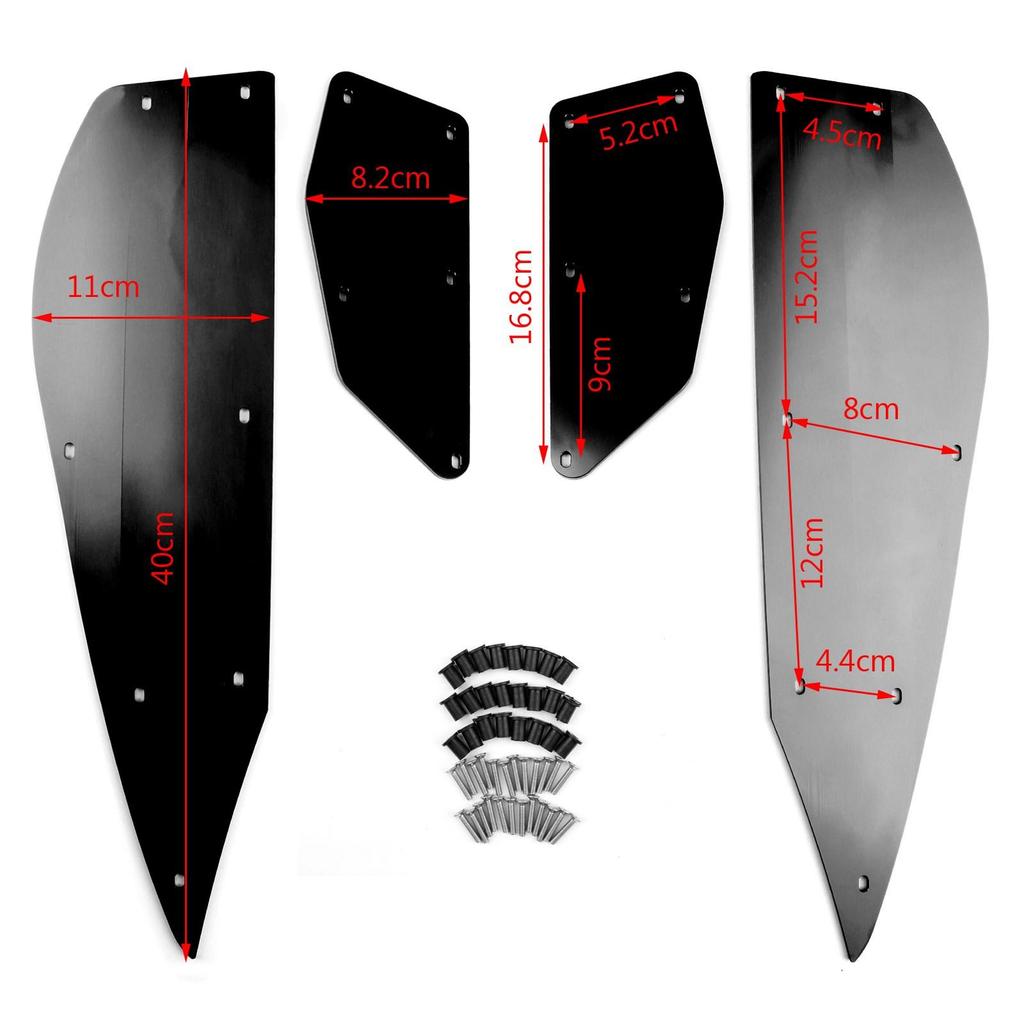 Foot Peg Plate Footrest Step Pad Mat Cover For Yamaha XMAX 300 2017-2018 Black