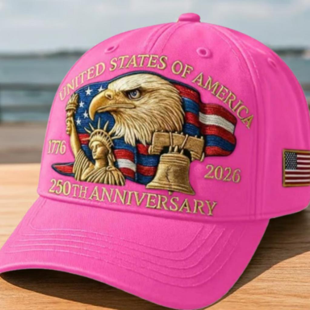 Sunshade Cap Vintage Anniversary Tribute Hat Patriotic Baseball Cap Meaningful Trucker Hat For History Buffs Gift Print Headwear