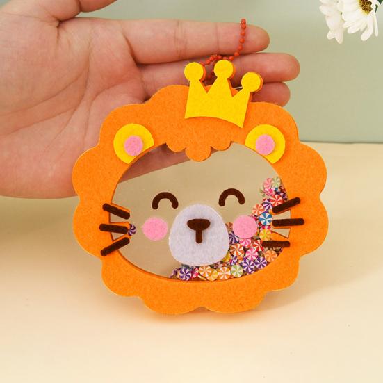 1 комплект, набор для шитья кукол с изображением животных из мультфильмов, набор для шитья из нетканого материала, для поделок, для поделок, для начинающих, для мальчиков и девочек, подарок