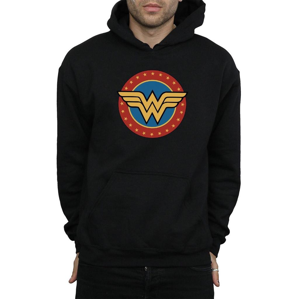 DC Comics Mens Wonder Woman Circle Logo Hoodie