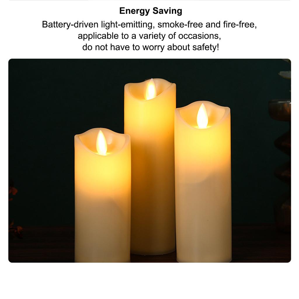 3 шт. светодиодная электронная свеча, бытовая бездымная лампа, украшение на день рождения, свадьбу, отель, сцена, реквизит, свеча, лампа