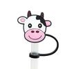 Straw Cover  High Quality Silicone Oceans Animal Reusable Dustproof Fishing Straw Toppers Covers for Cup Accessories