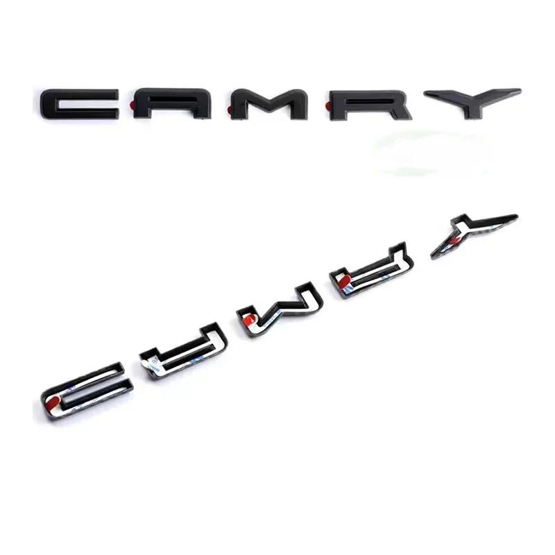 rtzup10 3-piece Set Emblem for Toyota Camry Modified Covering Car Sticker 3D Trunk Sticker Accessories SE LE XSE Auto Exterior Decor
