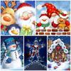 DIY Алмазная картина Счастливого Рождества Набор для вышивки крестом Мозаичное искусство Алмазная картина Полный круг Алмазное украшение для дома