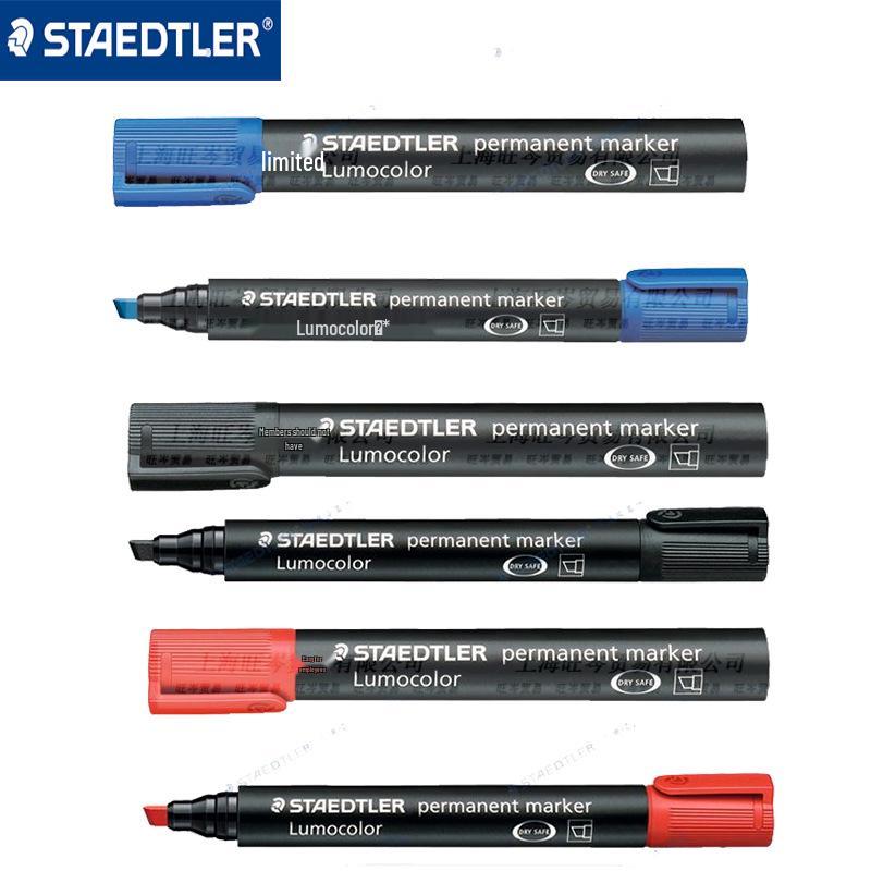 STAEDTLER 350 Перманентный маркер на масляной основе, предотвращающий высыхание, Фиолетово-черный, Квадратный наконечник